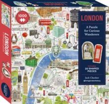 LONDON: A PUZZLE FOR CURIOUS WANDERERS : 1000-PIECE PUZZLE WITH 20 SHAPED PIECES, FROM SUNDAY TIMES BESTSELLING AUTHOR JACK CHESHER @LIVINGLONDONHISTORY